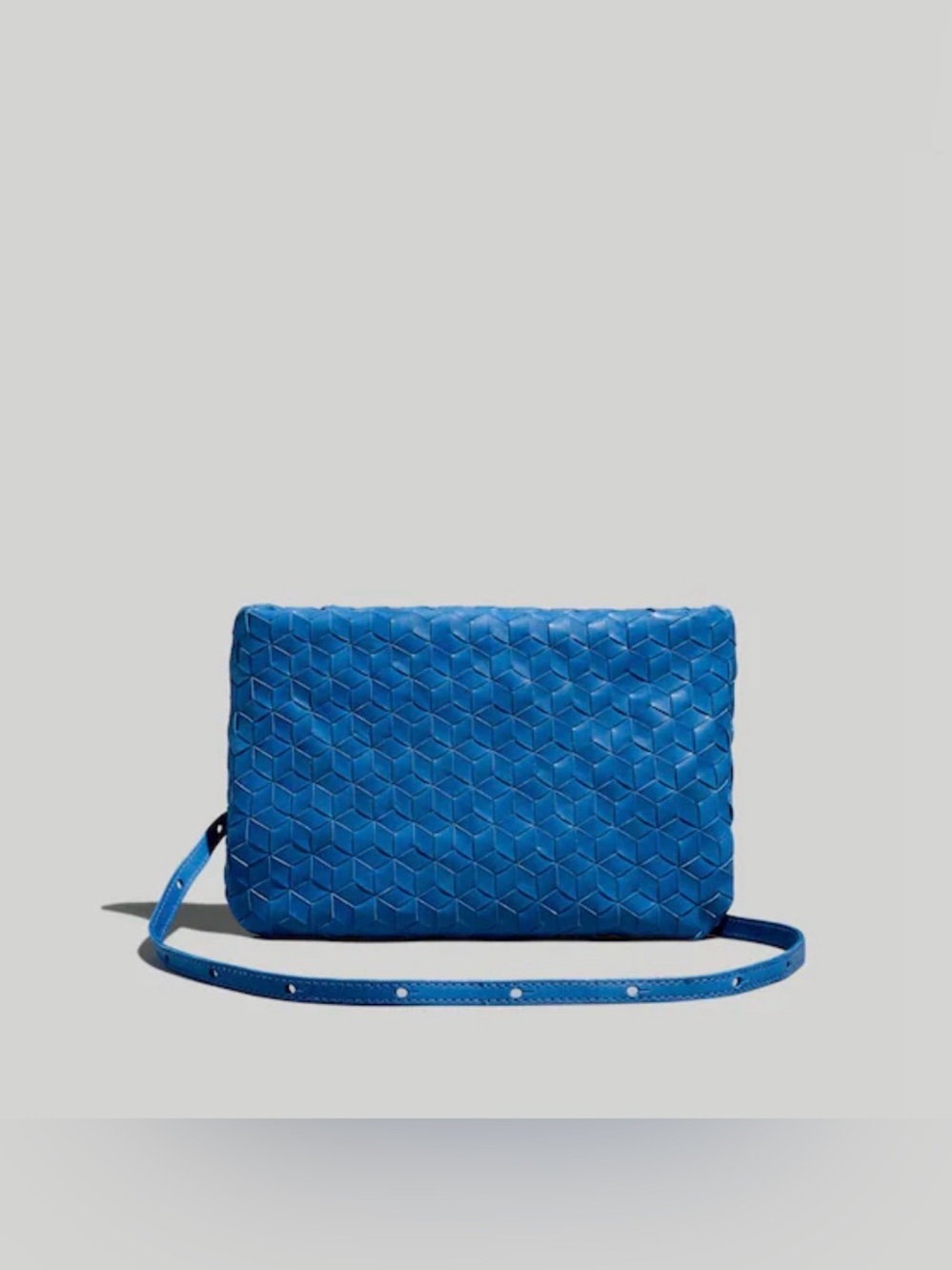 Madewell The Puff Crossbody Bag in Oasis Blue
